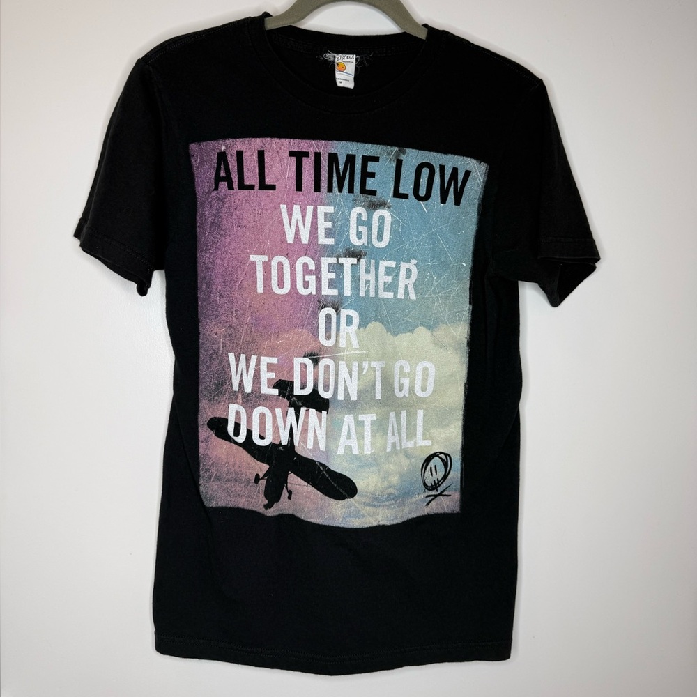 Vintage All Time Low Band Tee Medium Pop Punk Emo Graphic T Shirt Y2K